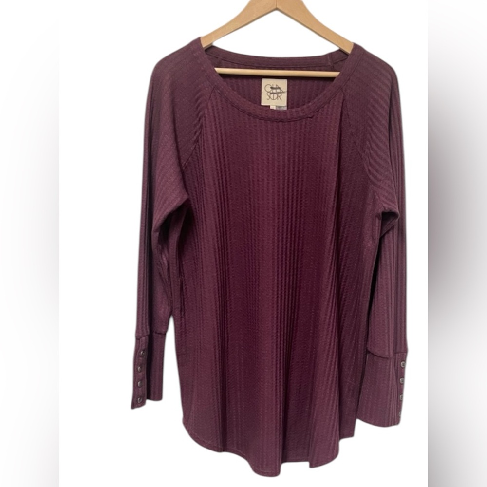 CHASER Mulberry Waffle Knit Long Sleeve Thermal Shirt Size XXL
